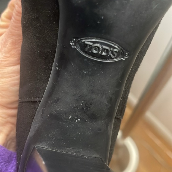 Tod’s Black Suede Heel Boots - Picture 10 of 11
